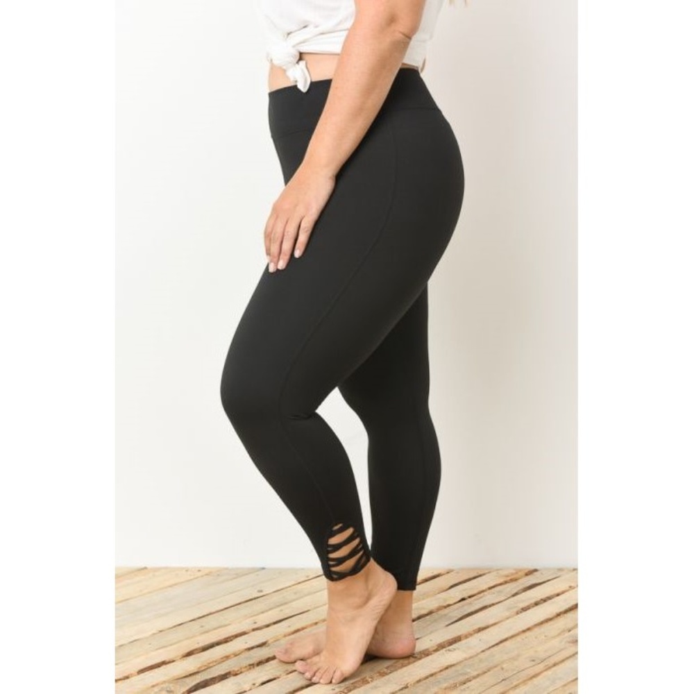 PLUS Lattice Strap Full Leggings